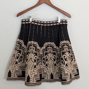 Jealous Tomato Black and Gold Skirt